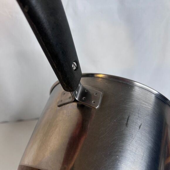 Revere Ware 1801 Copper Clad Saucepan Pot 1 Qt w/ Lid Stainless USA Made - Picture 9 of 16